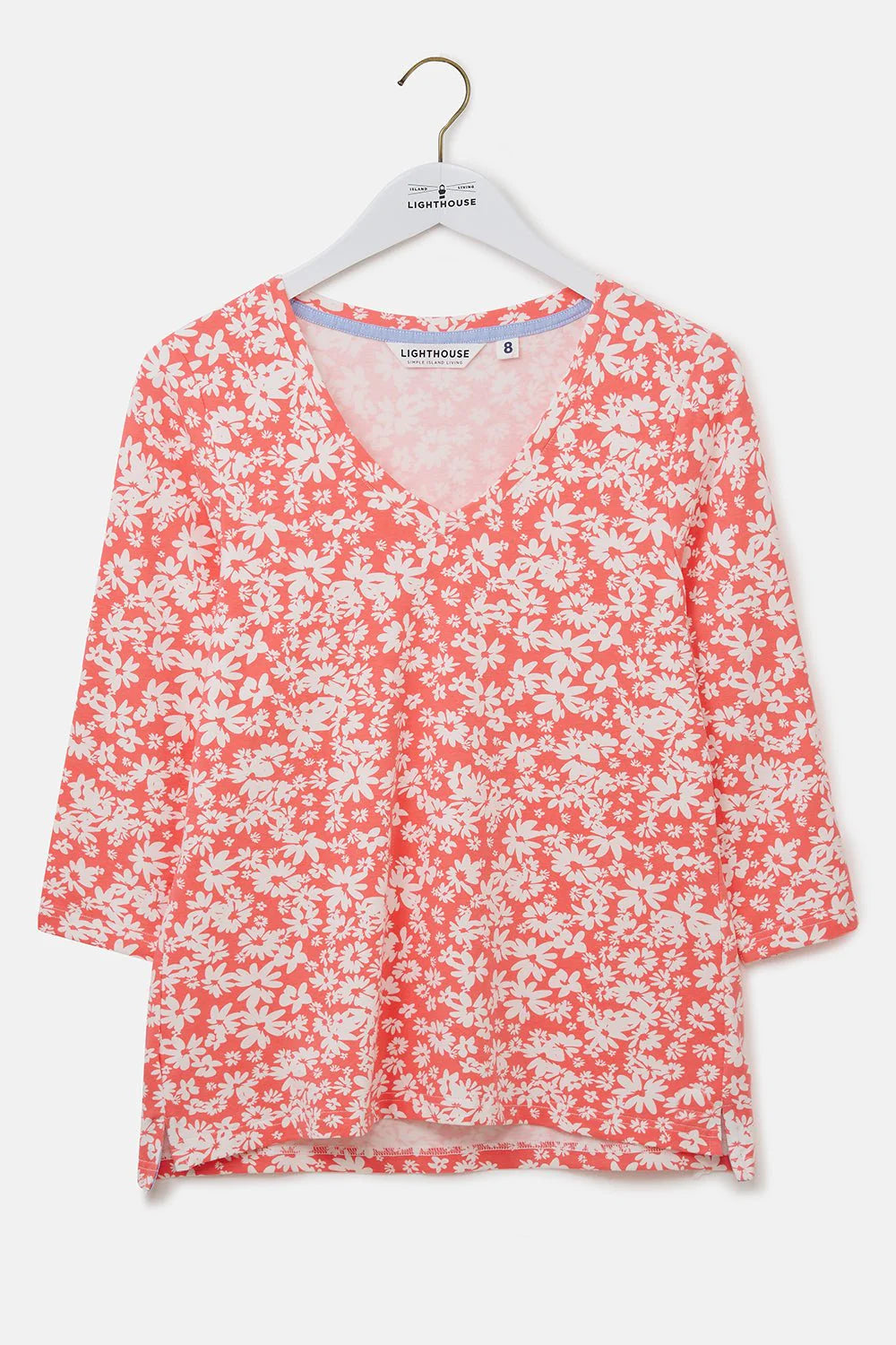 Lighthouse Clothing Ariana Top - Coral Daisy