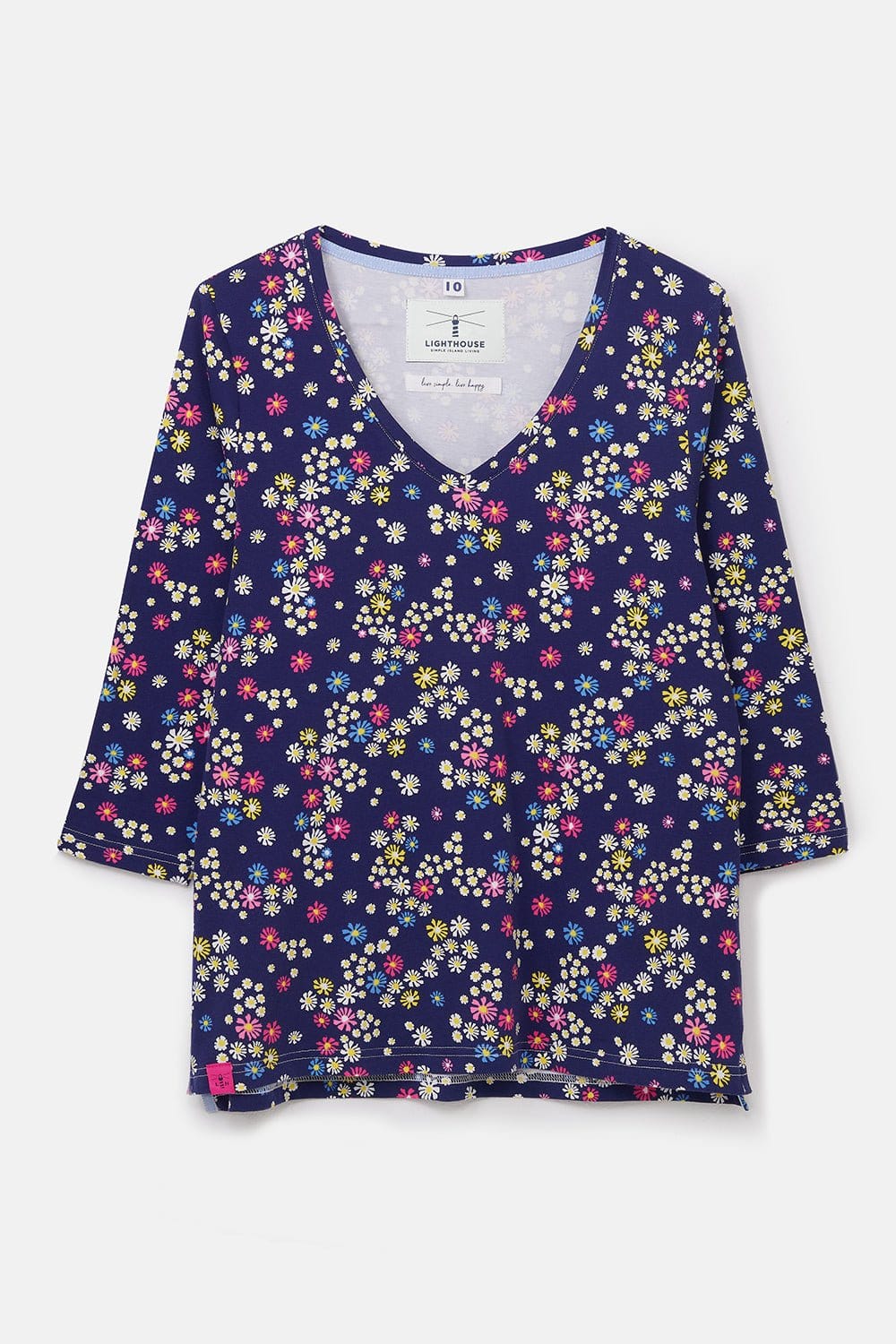 Lighthouse Clothing Ariana T-Shirt - Daisy Print
