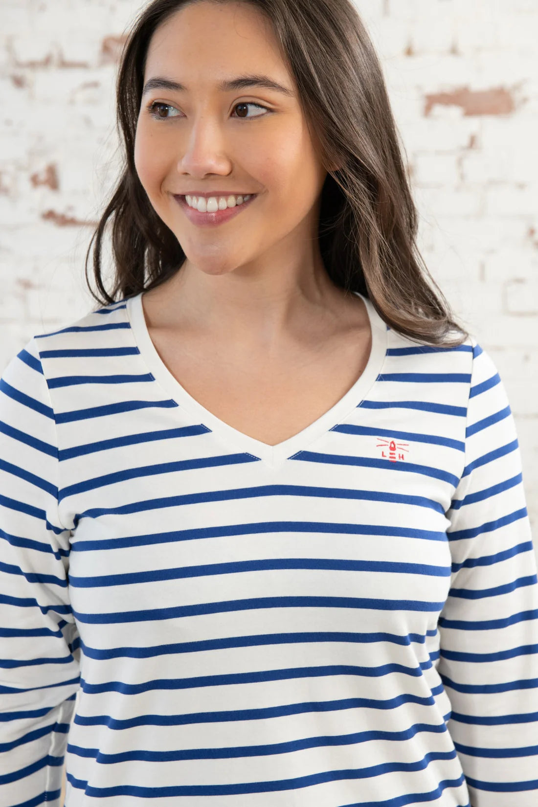 Lighthouse Clothing Ariana Top - Indigo Stripe