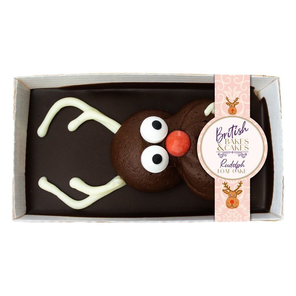 British Bakes & Cakes Mini Christmas Rudolph Cake