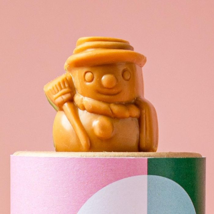 Chococo Blonde Chocolate Snowman Tube