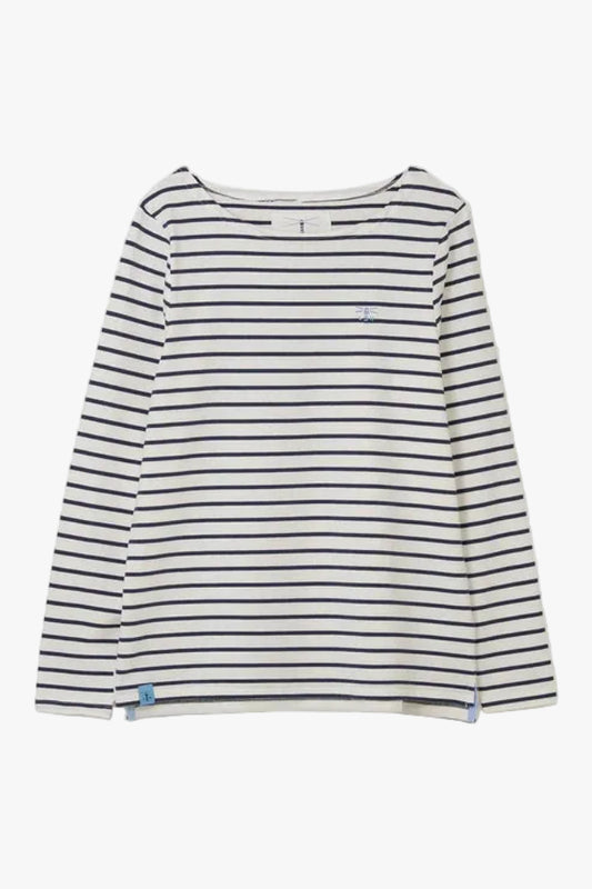 Lighthouse Clothing Causeway Top - Cloud/Midnight Stripe