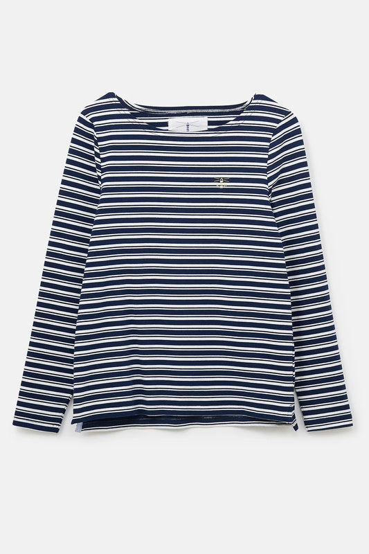 Lighthouse Clothing Causeway Top - Navy Stripe
