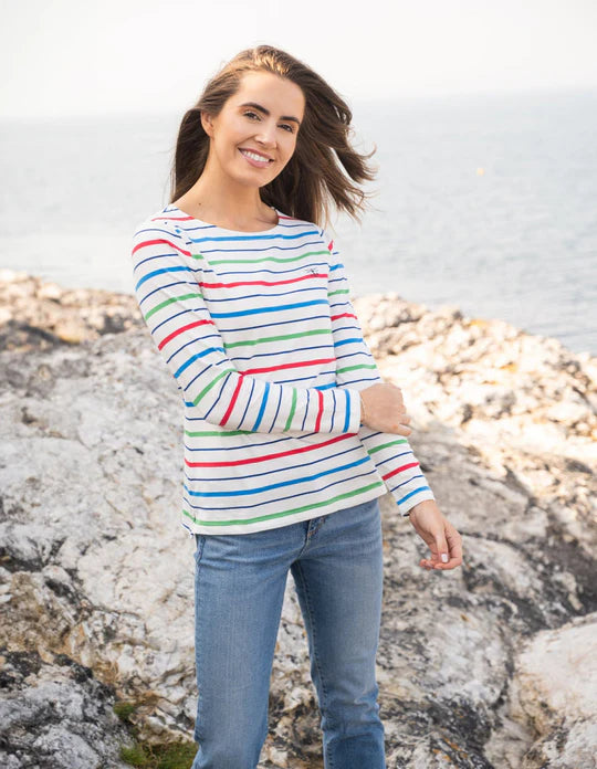 Lighthouse Clothing Causeway Top - Seagrass Blue Stripe
