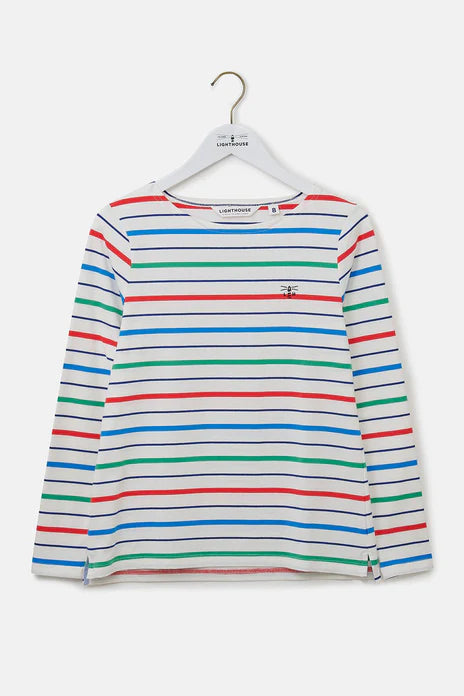 Lighthouse Clothing Causeway Top - Seagrass Blue Stripe