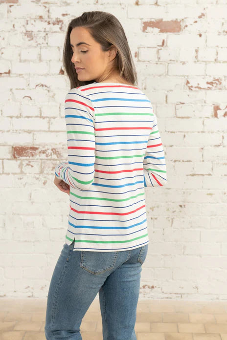 Lighthouse Clothing Causeway Top - Seagrass Blue Stripe