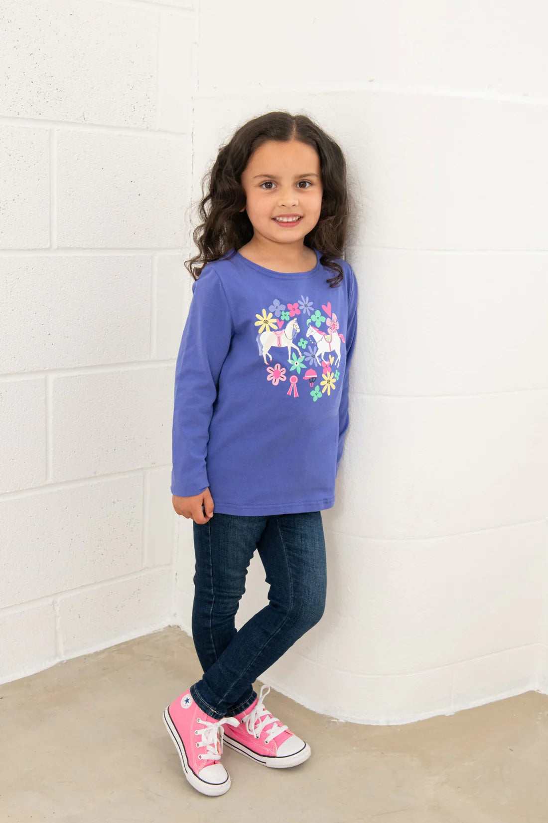 Lighthouse Clothing Causeway Top - Horse Print