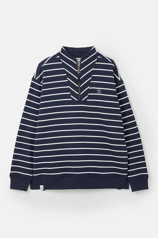 Lighthouse Clothing Coral Jersey - Navy Stripe