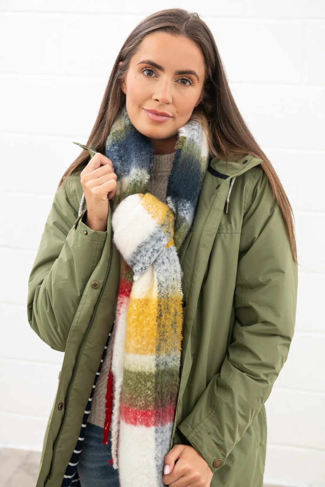 Lighthouse Clothing Ladies Eva Long Coat - Olive