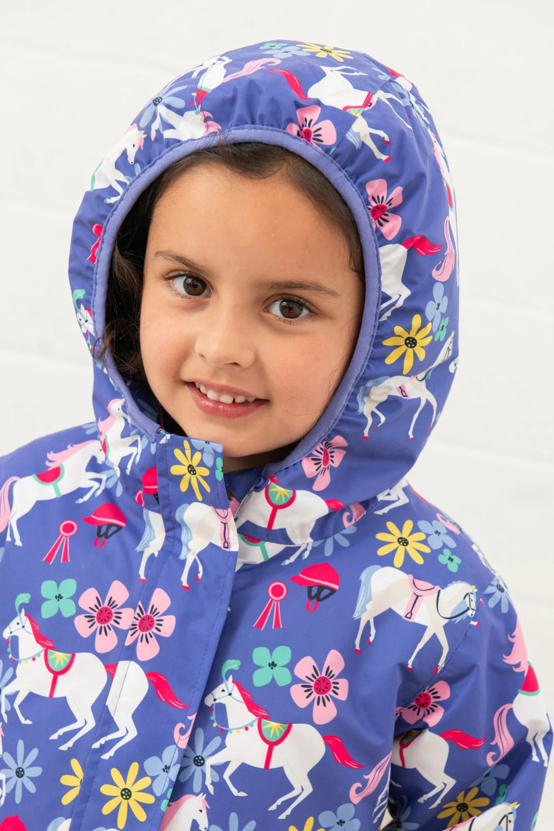 Lighthouse Clothing Freya Coat - Horse Print