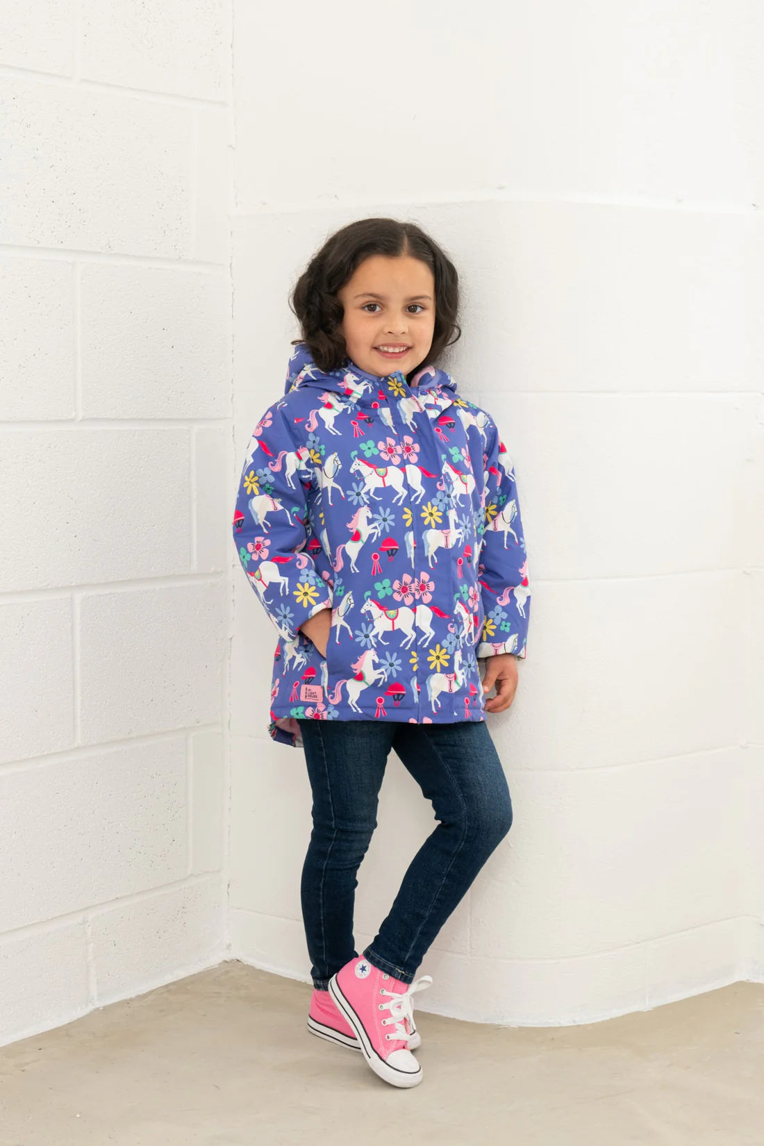 Lighthouse Clothing Freya Coat - Horse Print