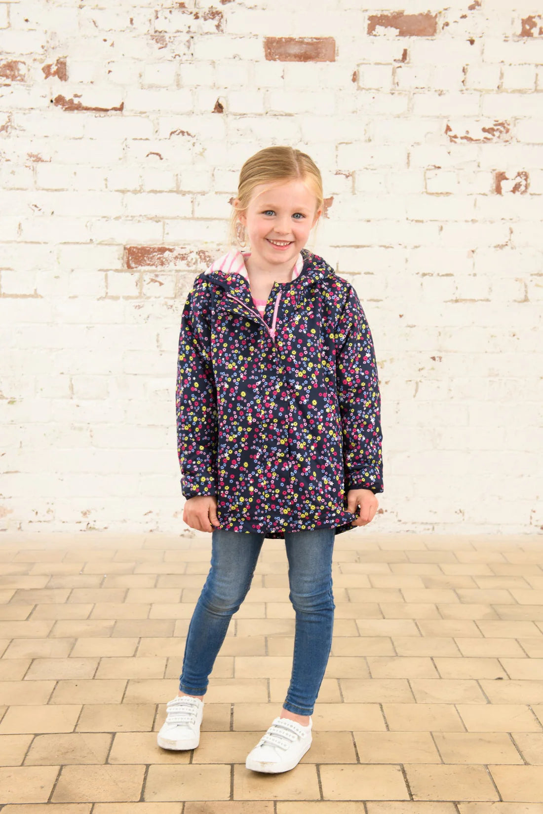 Lighthouse Clothing Freya Coat - Navy Floral