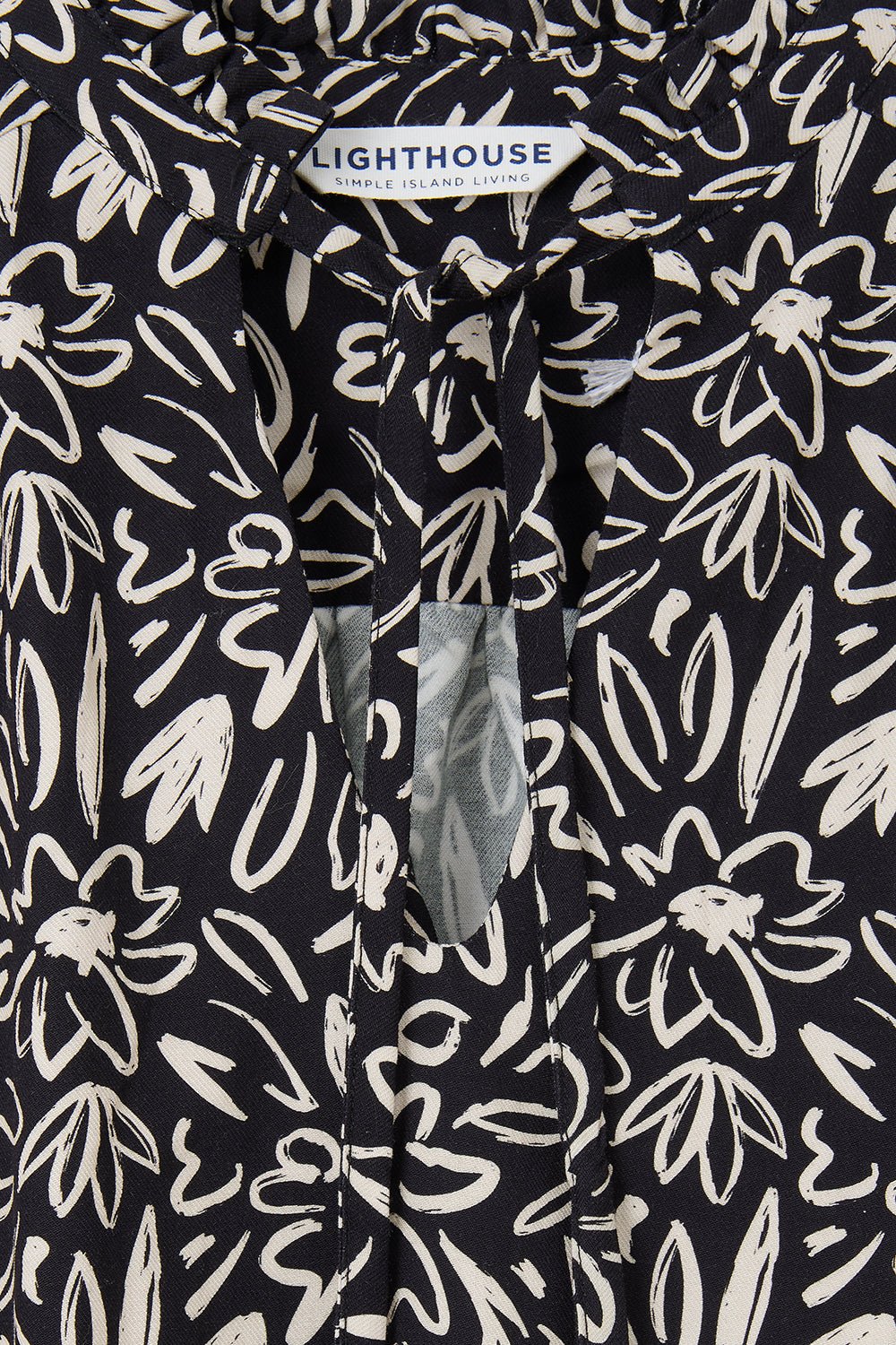 Lighthouse Clothing Grace Blouse - Black Floral