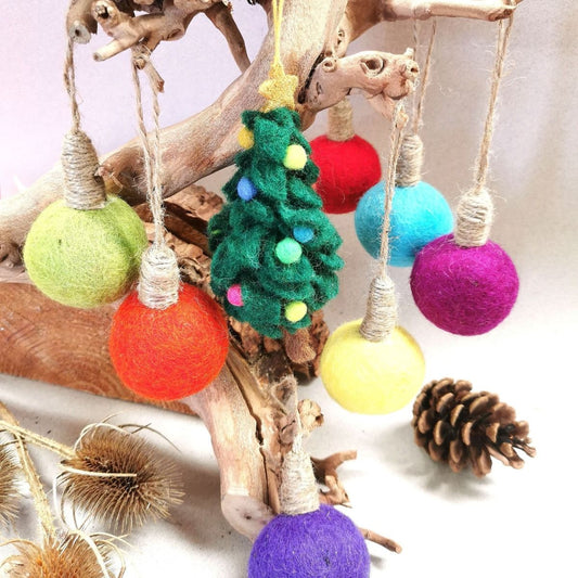 Décoration suspendue colorée pour arbre de Noël