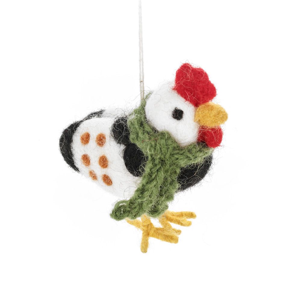 Felt So Good Clara Chicken Hanging Decoration