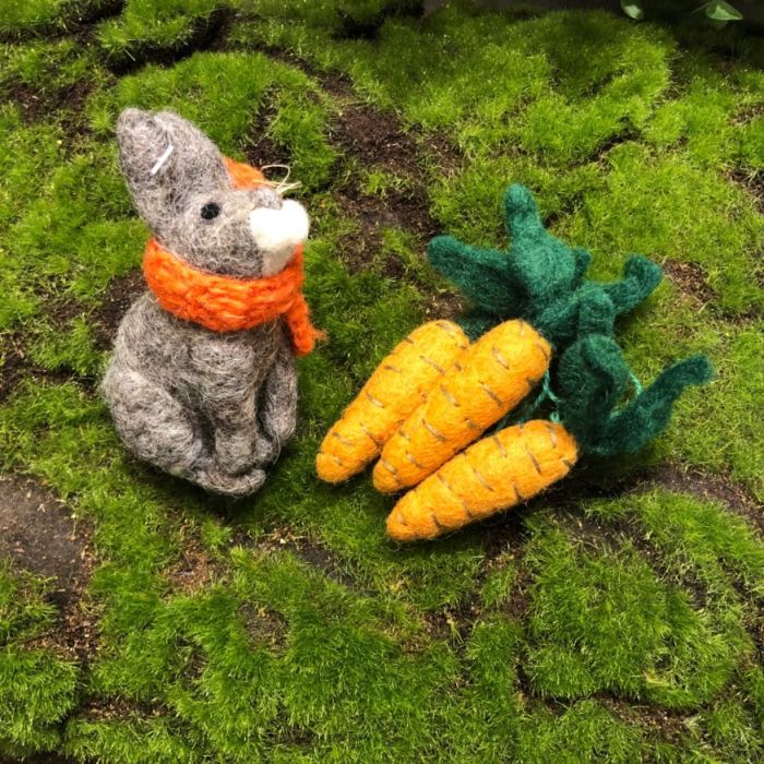 Felt So Good Bunny With Scarf Hanging Decoration