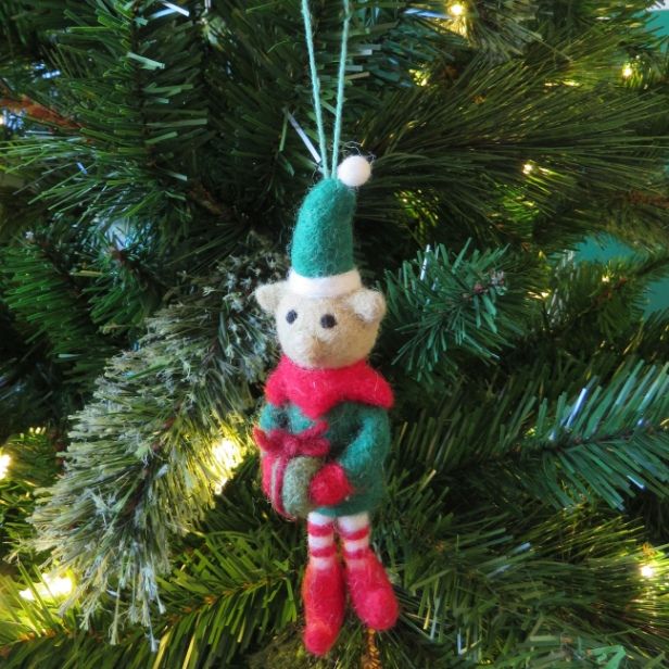 Cheeky Elf Hanging Decoration