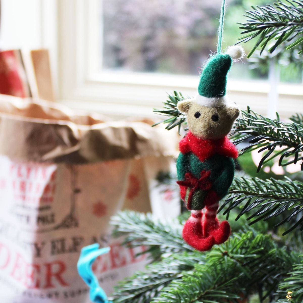 Cheeky Elf Hanging Decoration