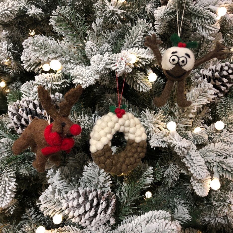 Brown Rudolph Reindeer Hanging Decoration