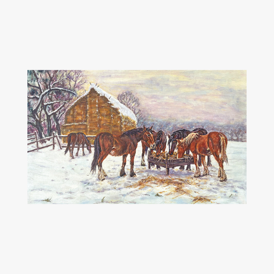 Redwings Horses in the Snow