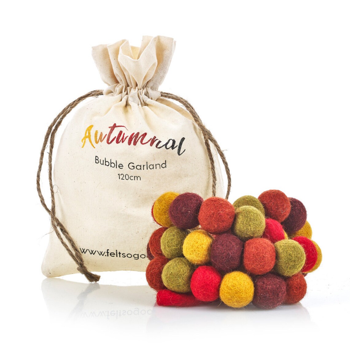 Felt So Good Autumnal Bubble Garland