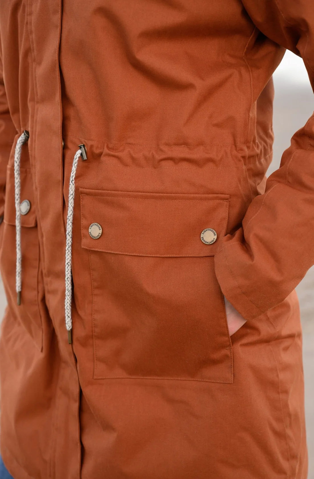 Lighthouse Clothing Isobel Coat - Rust