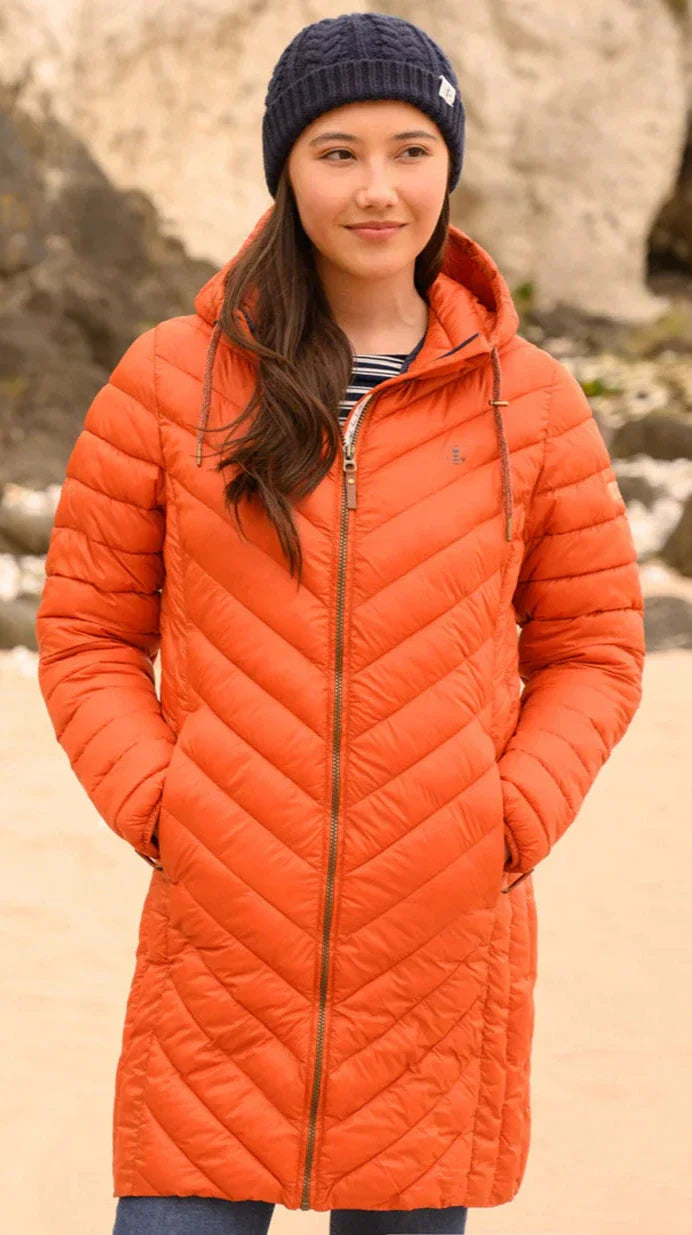 Lighthouse Clothing Laurel Ladies Coat - Burnt Orange