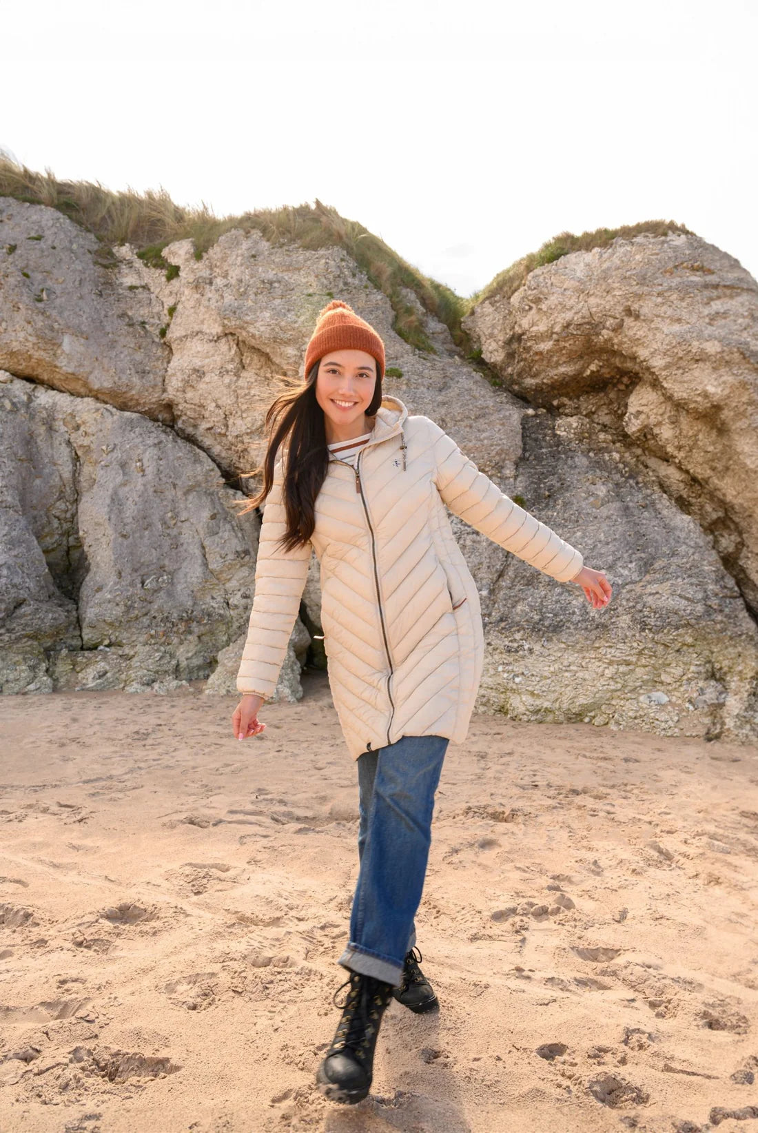 Lighthouse Clothing Laurel Ladies Coat - Irish Cream