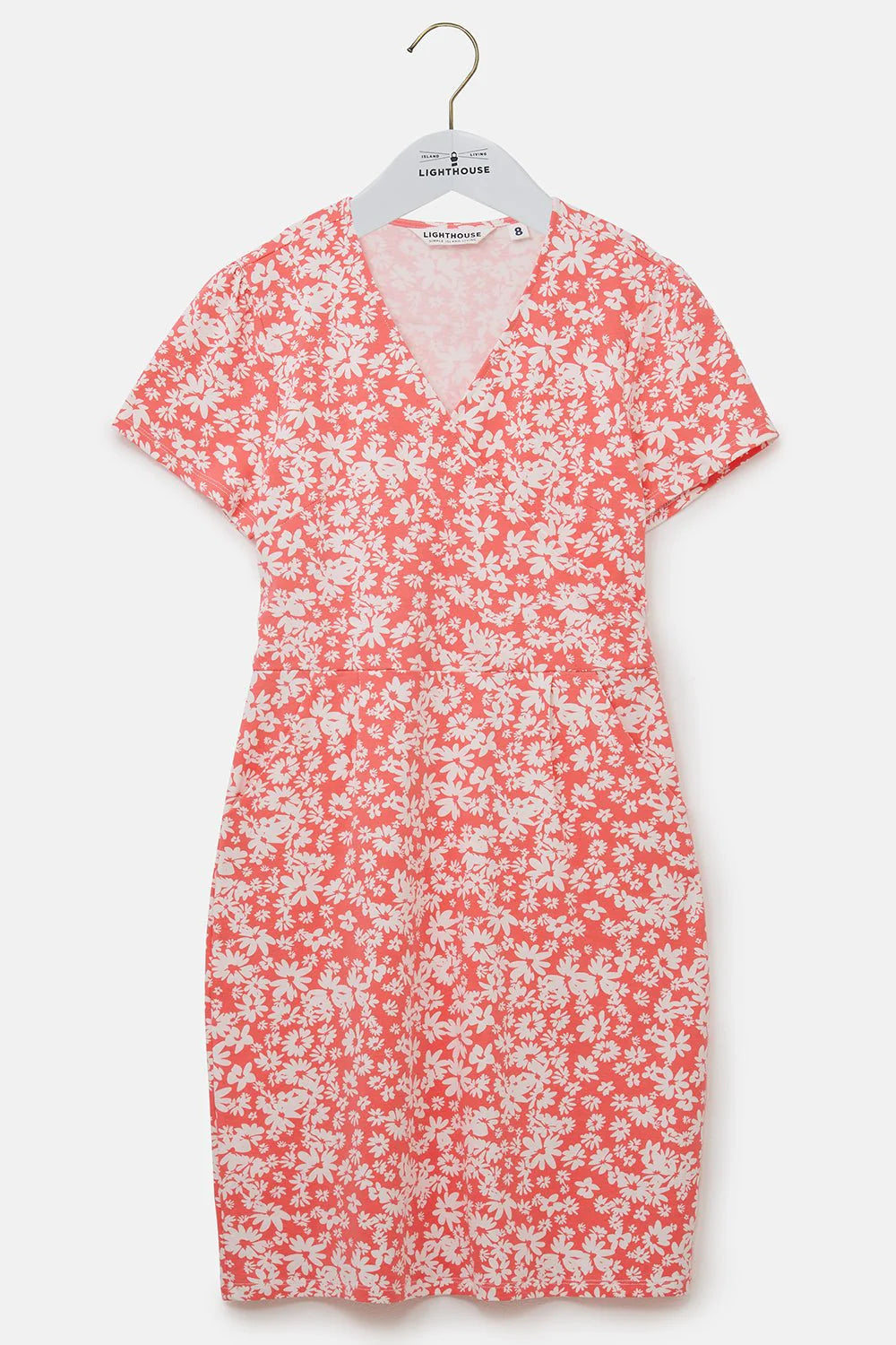 Lighthouse Clothing Lena Dress - Coral Daisy