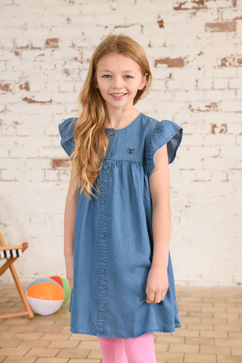 Lighthouse Clothing Lexi Dress - Denim & Sunshine
