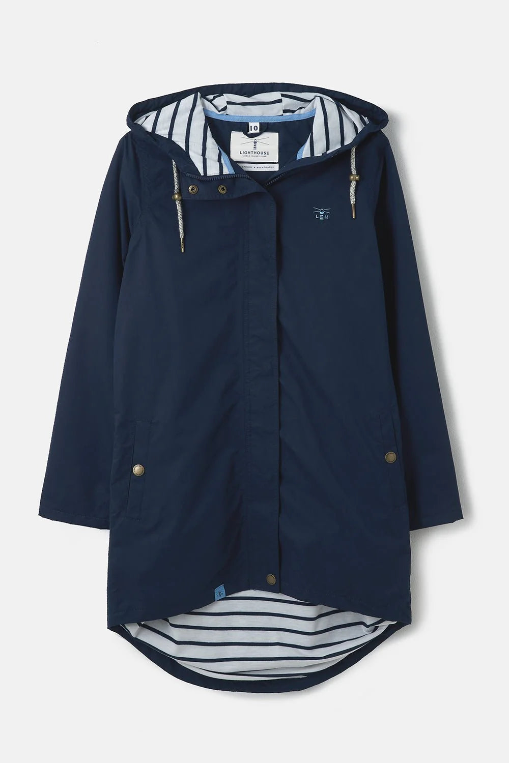 Lighthouse Clothing Beachcomber Long Coat - Navy