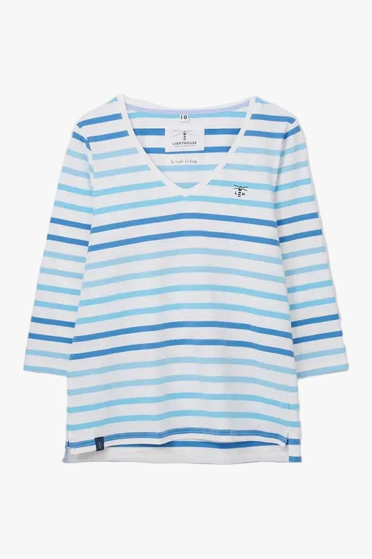 Lighthouse Clothing Ariana Top - Blue Stripe