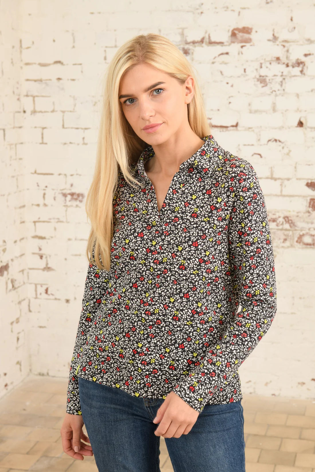 Lighthouse Clothing Maya Shirt - Red Apple Floral