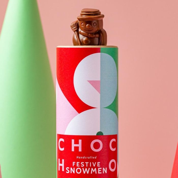 Chococo Milk Chocolate Snowman Tube
