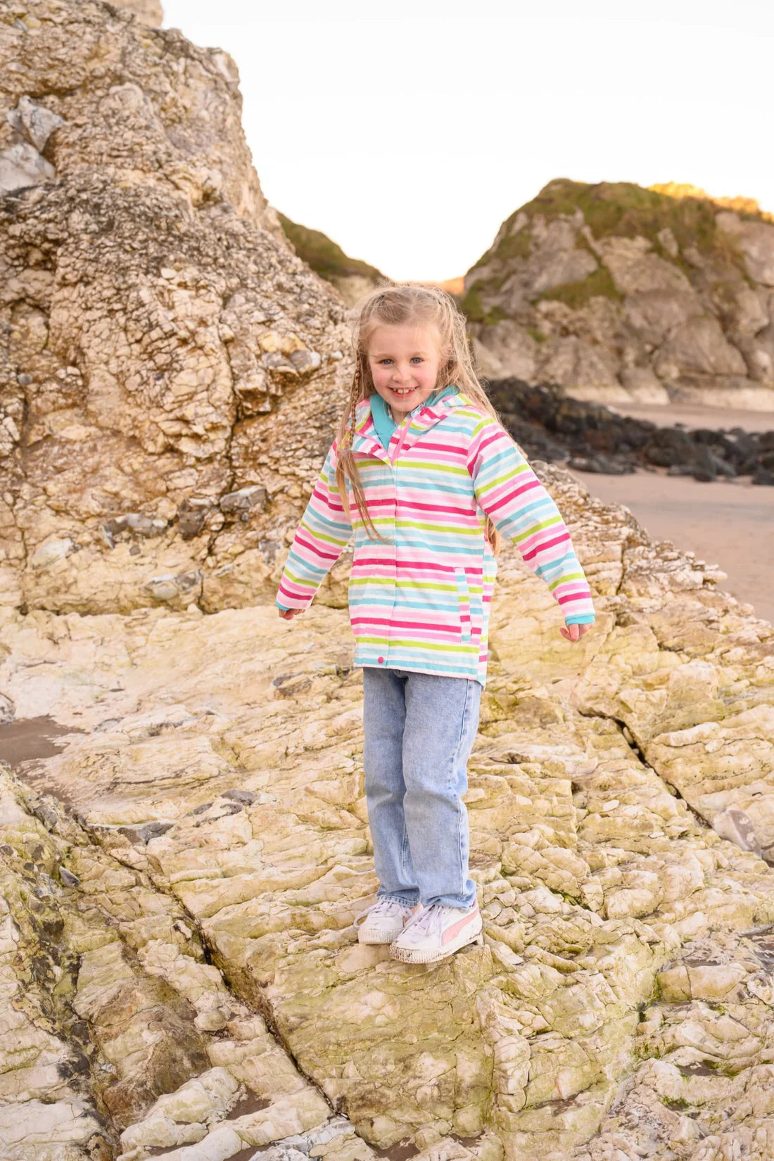 Lighthouse Clothing Olivia Coat - Multi Stripe