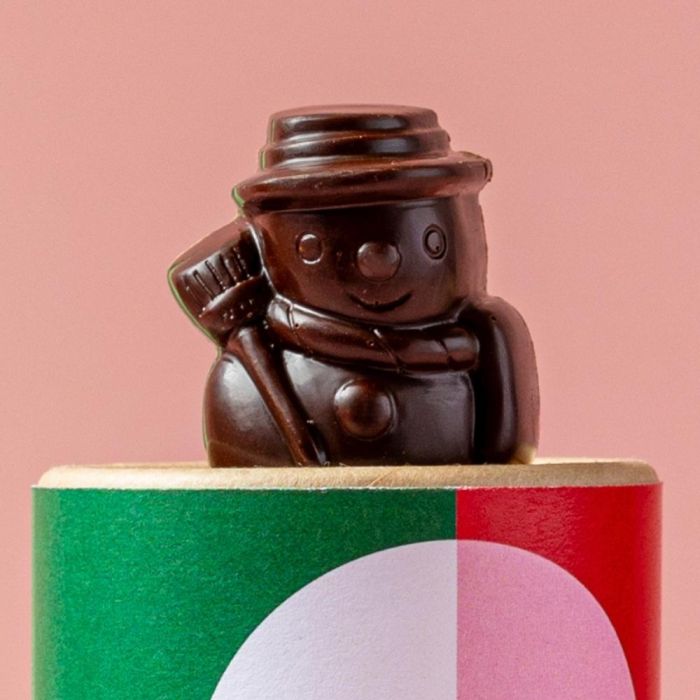 Chococo Dark Chocolate Snowman Tube