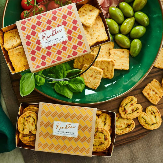 Rendles Honey & Mustard Palmiers with Gouda & Edam