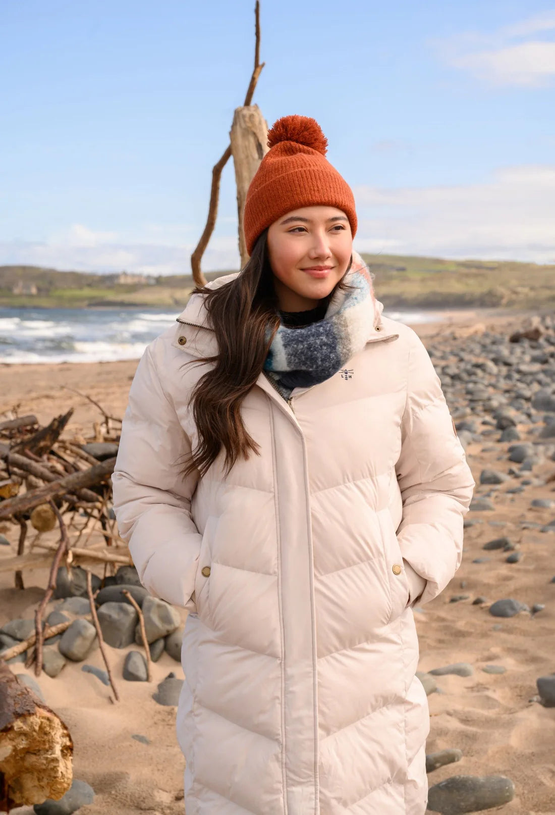 Lighthouse Clothing Savannah Long Coat - Irish Cream