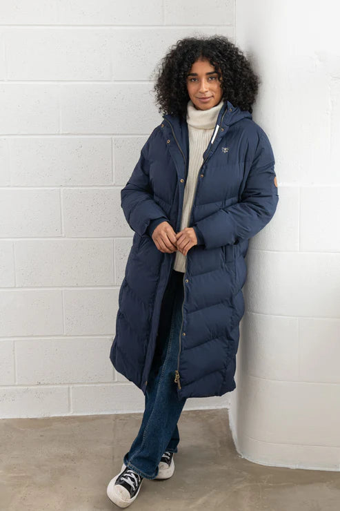 Lighthouse Clothing Savannah Long Coat - Navy