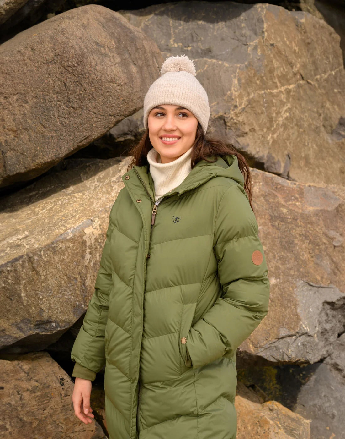 Lighthouse Clothing Savannah Long Coat - Olive