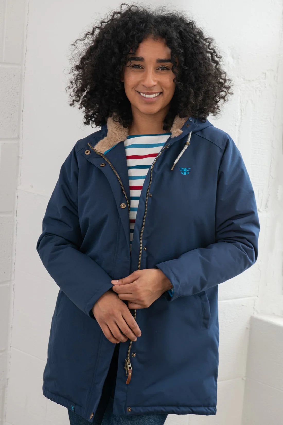 Lighthouse Clothing Scarlet Ladies Coat - Navy