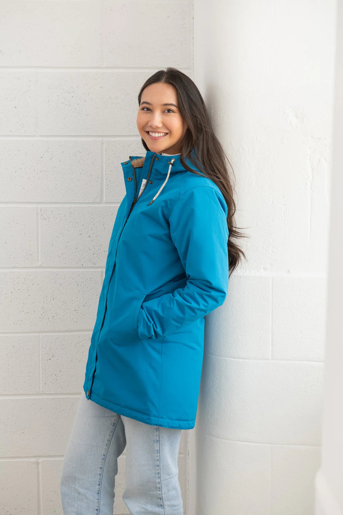 Lighthouse Clothing Scarlet Ladies Coat - Teal