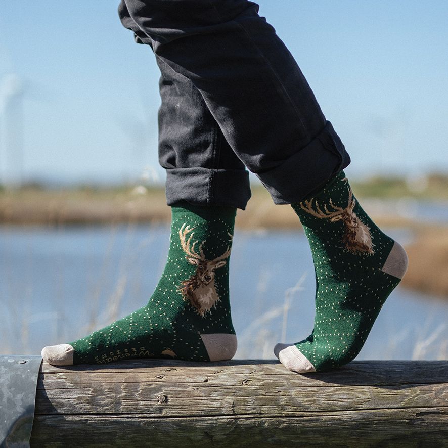 Wrendale 'Portrait of a Stag' Men's Socks