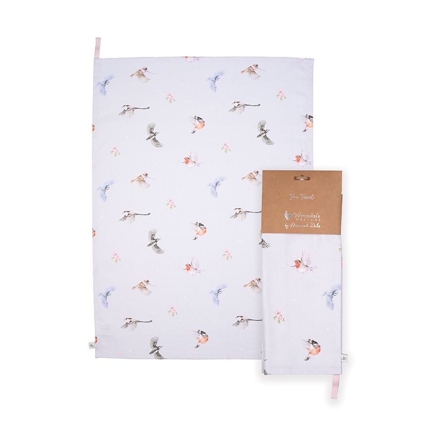 Wrendale 'Feathered Friends' Tea Towel