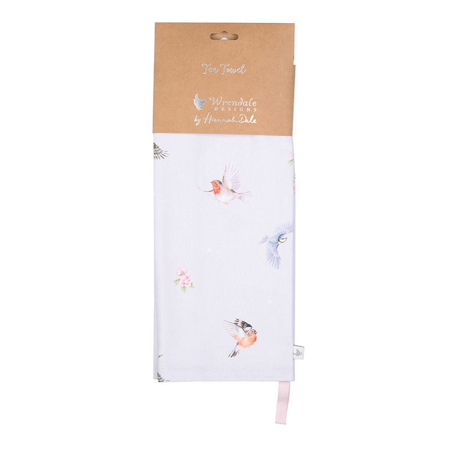 Wrendale 'Feathered Friends' Tea Towel