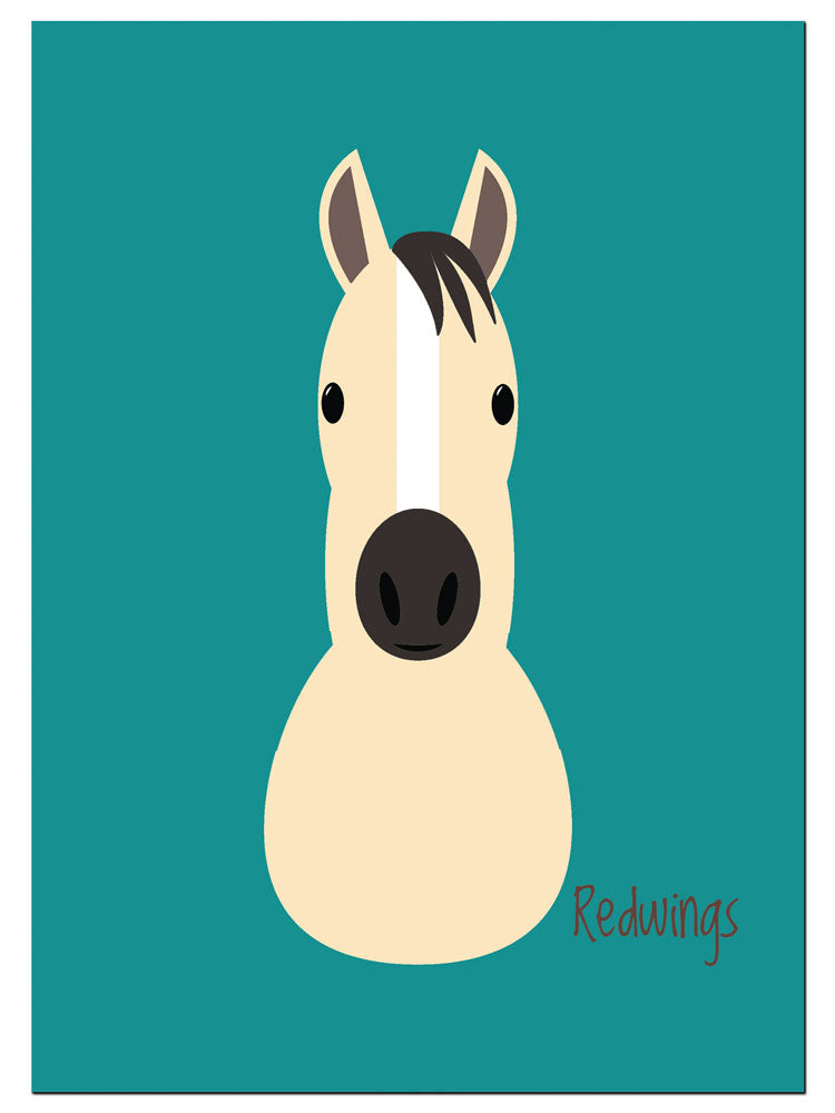 Redwings Illustrated Postcard