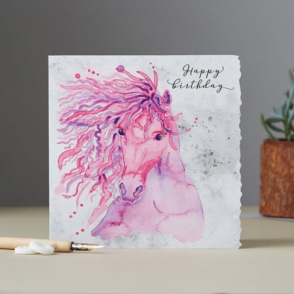 Tarjeta de felicitación de dolomita imaginativa con borde adornado
