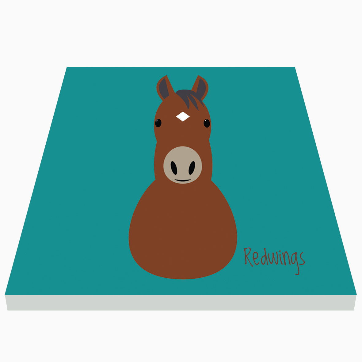 Imán cerámico ilustrado de Redwings
