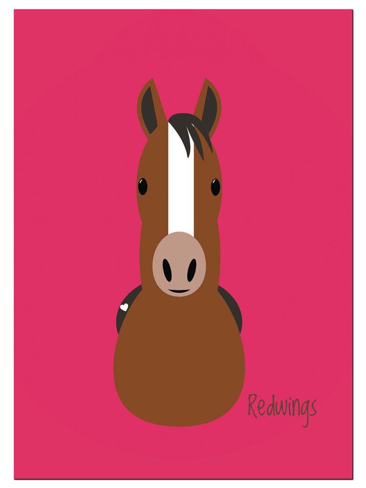 Redwings Illustrated Postcard