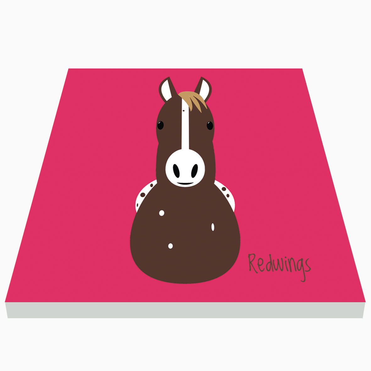Imán cerámico ilustrado de Redwings